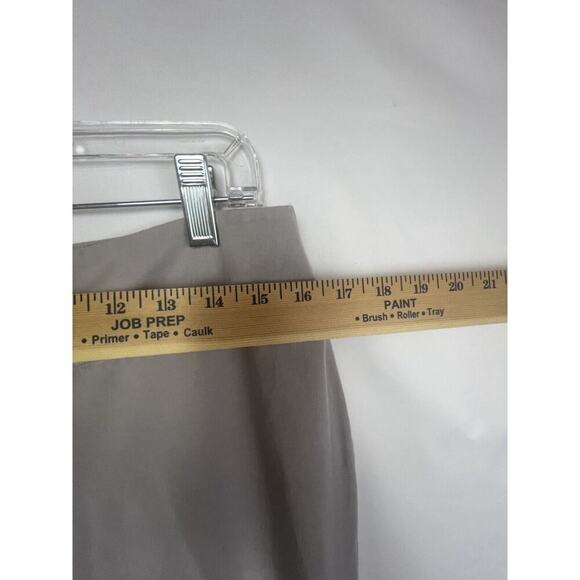 Eileen Fisher Women's Size 10 Gray Flat Front 100% Tencel Zip Up Pants - Picture 5 of 10